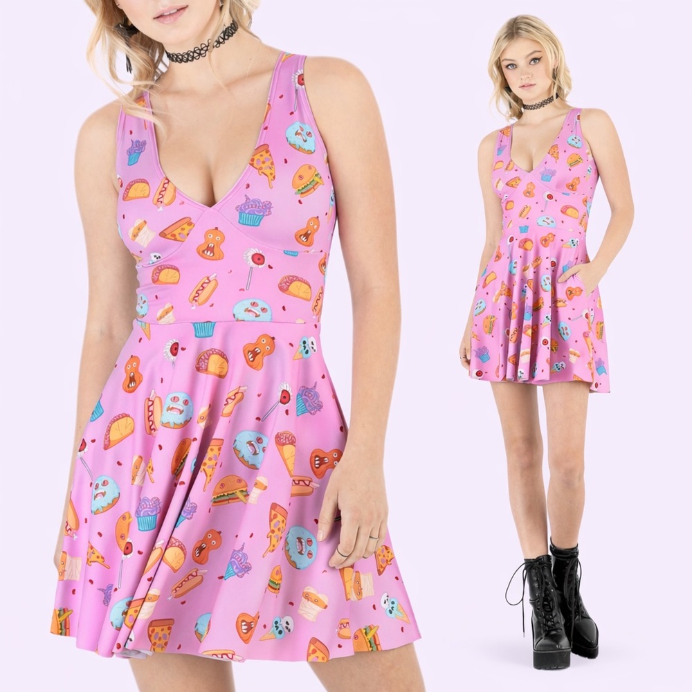 Black Milk Bite Me Marilyn Dress XS Pockets BMC Fun Times Friday Museum Release